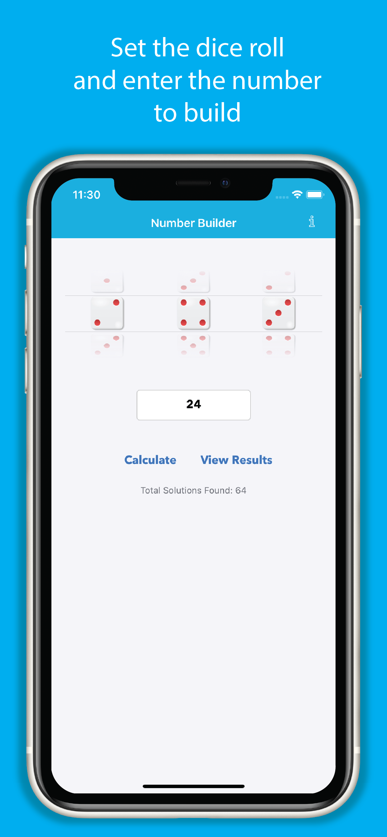 NumberBuilder screenshot
