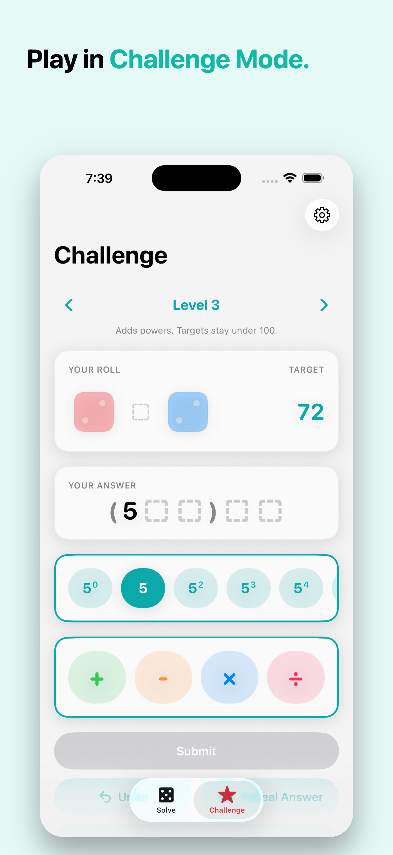 NumberBuilder screenshot