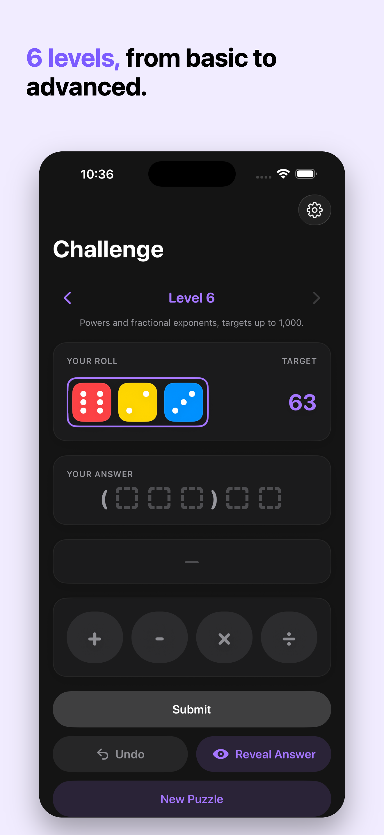 NumberBuilder screenshot