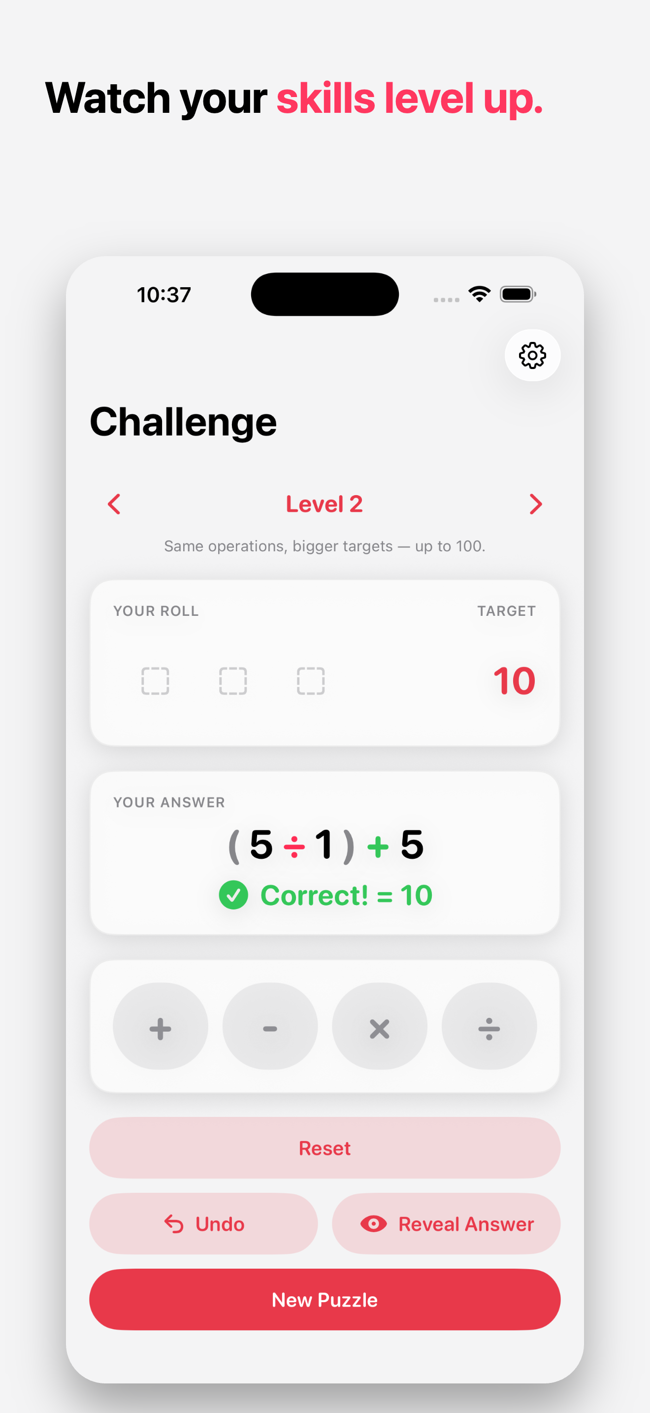 NumberBuilder screenshot